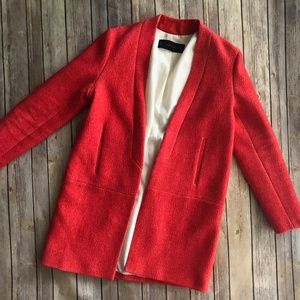 Zara Basics Blood Orange/Red Jacket